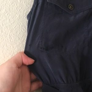 Fossil Dark grey dress with ribbon